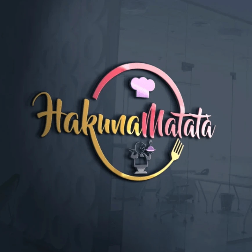 Modernes Gastronomie Logo mit dem Titel Hakuna Matata von local seo agentur