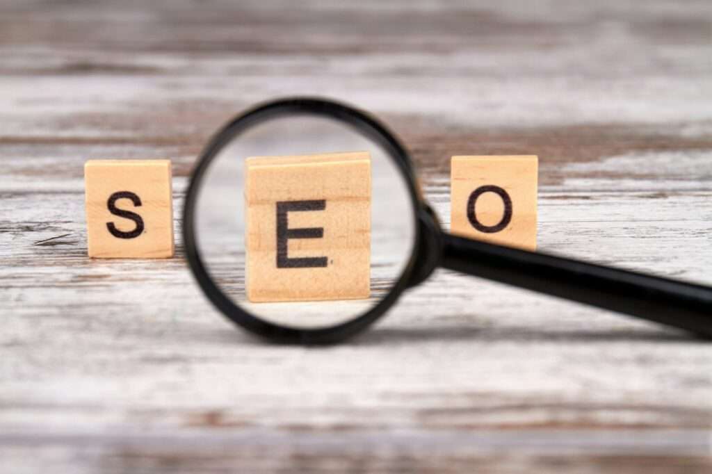 Seo abbreviation and magnifier.