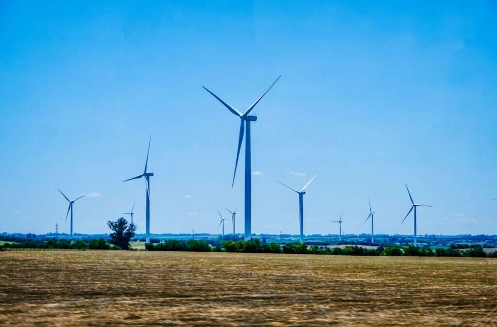 Windmills in Uruguay, which ranks first in Latin America for wind power generation