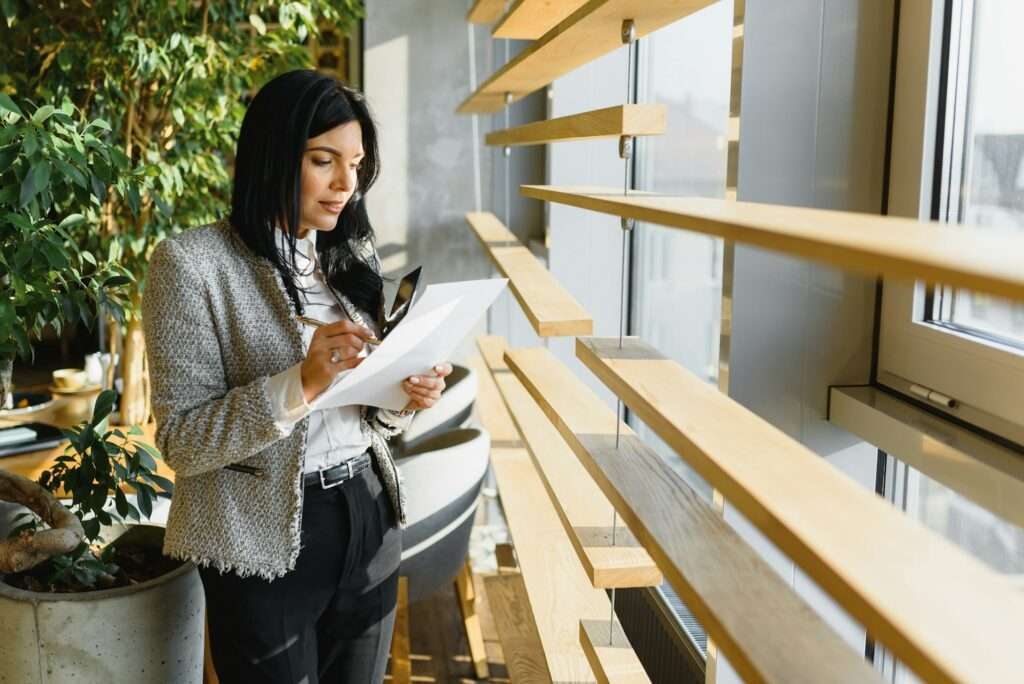 young business woman at the office